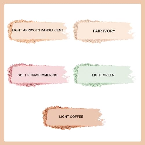 ROUSE Lightweight Setting Powder - Matte Finish, Waterproof, 0.28 Oz - Light Apricot/Translucent