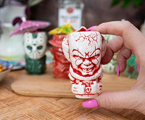 Horror Movie Mini Muglet Set - 4 Collectible Ceramic Cocktail & Coffee Cups
