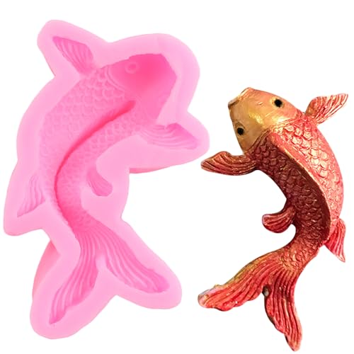 Koi Fish Silicone Mold for Cake Decorating Chocolate & Fondant - Style A