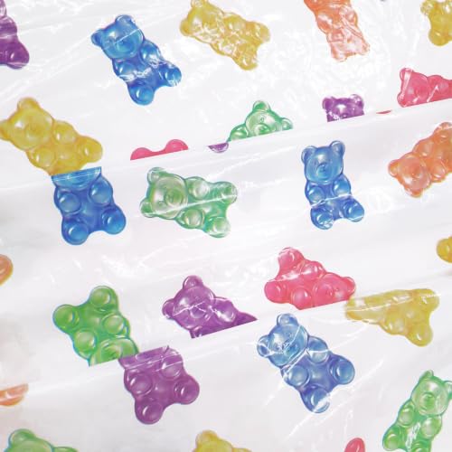 Colorful Candy Land Gummy Bear Tablecloths - Party Decorations, 2 Pack