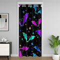 Halloween Bat Door Curtain for Kids & Bedroom Privacy - Multi 42x80 Inches