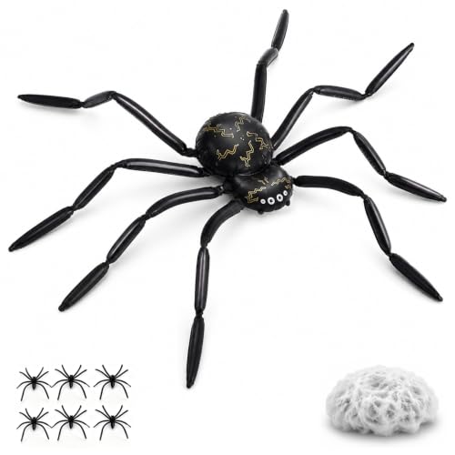 Halloween Spider Balloon Decoration Set with Web and Mini Spiders