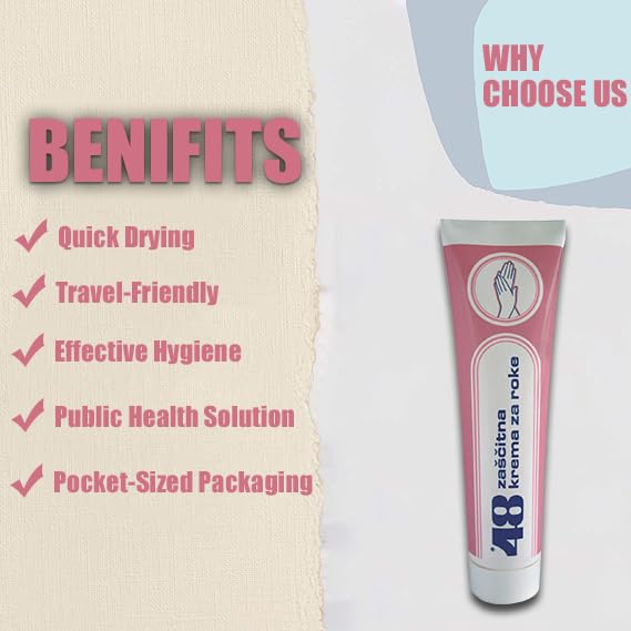 SORINA 48 Protective Hand Cream - Deep Hydration & Non-Sticky Formula - 125 ML, 6 Pack