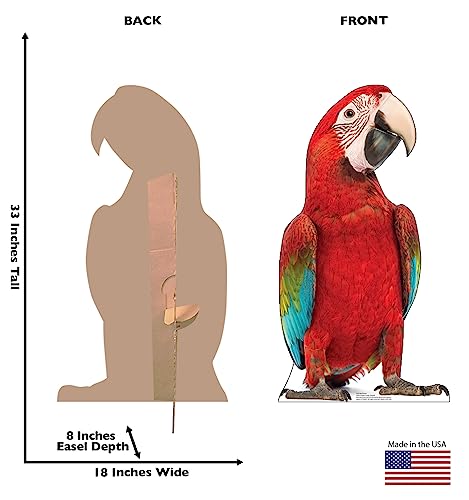 Cardboard People Red Parrot Cardboard Cutout - Life-Size Party & Event Decor