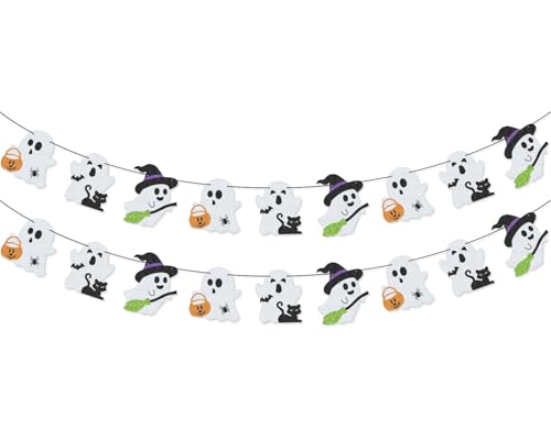 Halloween Ghost Boo Garland Banner for Party Decorations, Home Decor