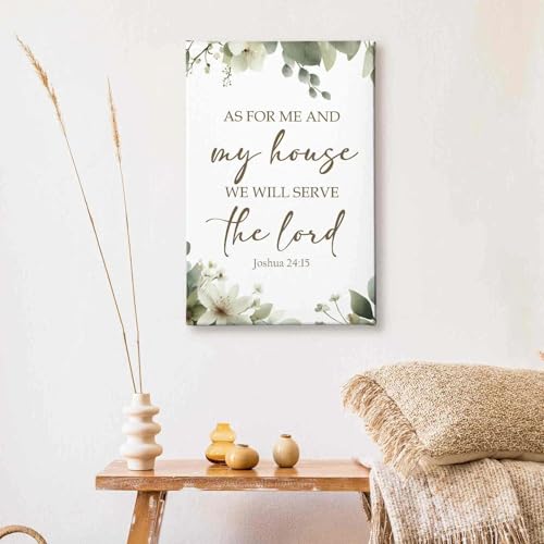 Big Christ Wall Decor Canvas - Biblical Scripture Artwork for Home, 36x24 - Religious Wall Art