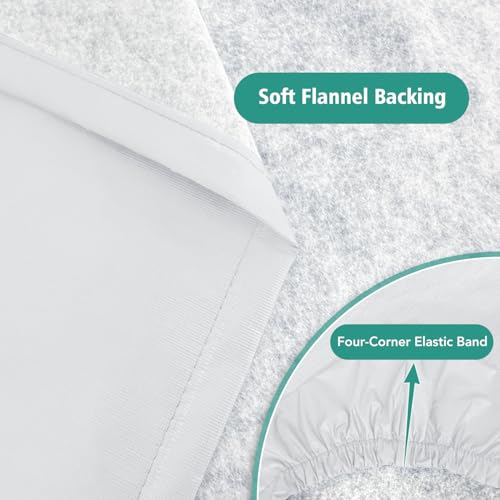 Rectangle Tablecloth for 8ft Folding Tables - White, 30x96 Inches, 10 Pack