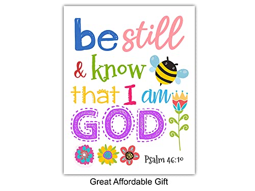 Religious Wall Art - Christian Scripture Prints for Home & Office Decor - Psalms Proverbs Inspirational Quotes - Unframed 6x8-10x10 Inches