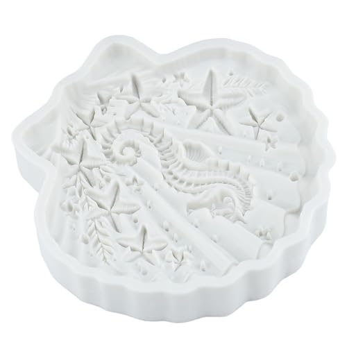 Mermaid in Shell Silicone Mold Ocean Theme Cake Decorating Mold - Style N