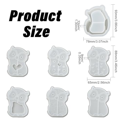 Food-Grade Silicone Owl Molds for Baking and Crafting - 7 Styles Halloween Decor