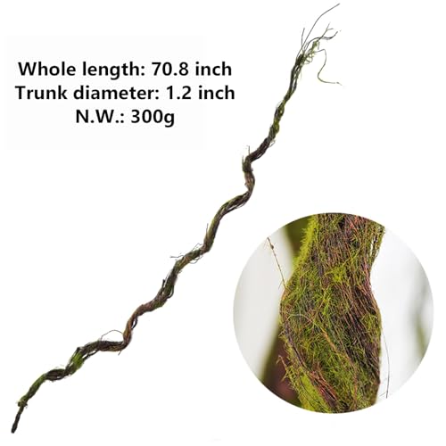 Artificial Tree Branches Garland - 5ft 11in Moss Vine for Decor & Landscaping
