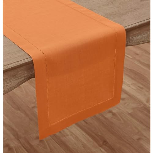 Pure Linen Pumpkin Table Runner - 14 x 90 Inch, Handcrafted, Fall Decor Variation of THIS listing