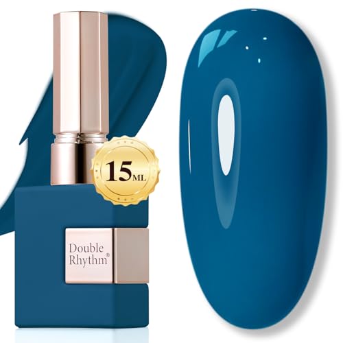 Double Rhythm 15ML Gel Polish - Lake Blue, Same Color, Soak Off, Salon & DIY