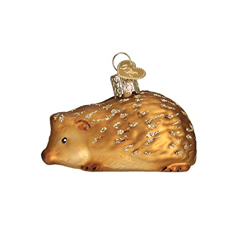 Mini Woodland Animal Christmas Ornament Set - Hand-Blown Glass Holiday Decorations, 6 Pieces