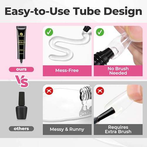 Solid Gel Nail Glue 25g for UV Lamp Cured Tips - UNA GELLA Variation