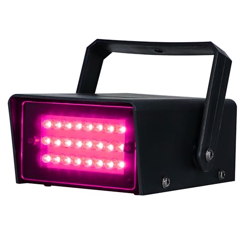 Mini LED Strobe Light Pink Color 24 Bright Party Flashing Effect