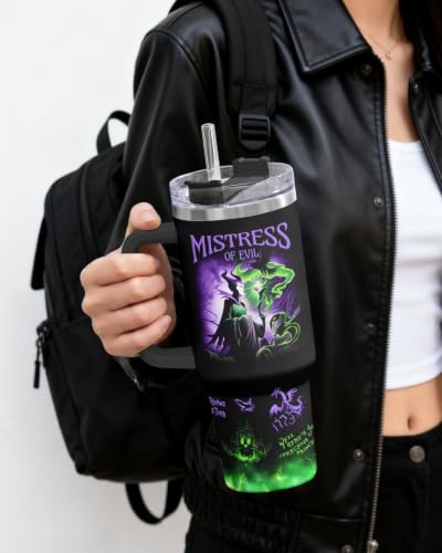Mistress Witch Dark Queen 40oz Tumbler with Handle - Evil Fantasy Gift