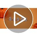 Mini Ghost Pumpkin Figurines Bulk - 50 Pieces Halloween Decorations - Variation of 50 / Ghost