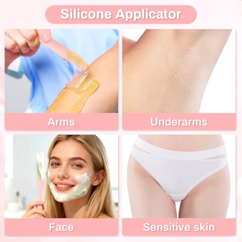 Reusable Silicone Wax Applicator Spatulas for Hair Removal & Beauty
