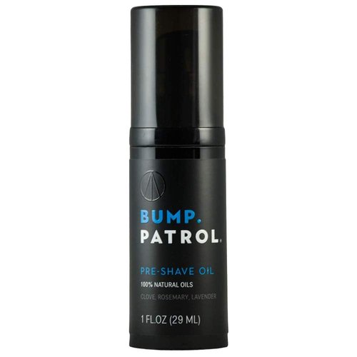 Bump Patrol Pre Shave Oil for Men with Natural Essential Oils – Smooth Razor Glide, Face and Head Shaving Prep, Lightweight Travel Size Pre Shave for Men - 1 oz (Pack of 1)