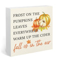 Autumn Leaves Pumpkin Decoration Box - Fall Halloween Thanksgiving, Air