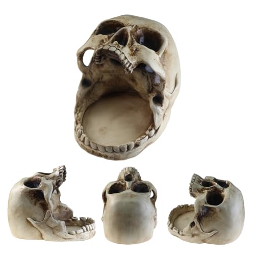 Gothic Skull Candy Bowl Key Holder - Halloween Decor & Home Accessories