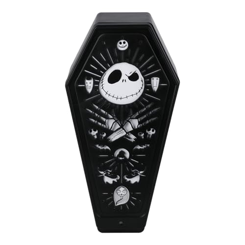 Nightmare Before Christmas Coffin Light - Spooky Halloween Decor, LED Mode & Brightness Settings