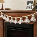 Halloween Ghost Garland 7.2ft Decorative Hanging Banner for Mantel & Wall