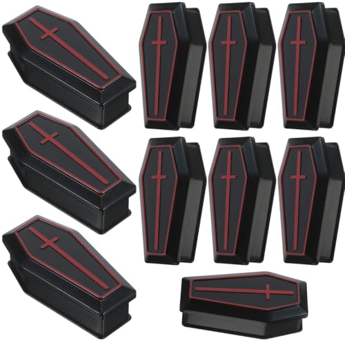 10Pcs Mini Coffin Treat Boxes with Lid Halloween Party Decor & Favors