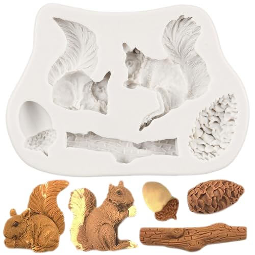 Squirrel Silicone Mold for Cake Decorating & Crafts - Style C