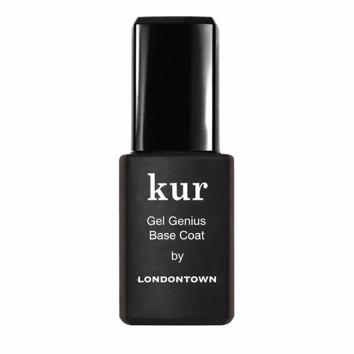 LONDONTOWN Kur Gel Genius Top Coat & Base Coat - Gel-Like High Shine, Quick Dry, 0.4 Fl Oz Each