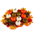 Fall Artificial Pumpkin Decor Set - 64 Pcs Halloween & Thanksgiving Table Centerpiece