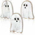 Distressed White Ghost Halloween Table Decorations Set - Farmhouse Style