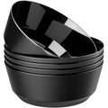 128oz Black Disposable Serving Bowls - Set of 8 for Weddings & Events