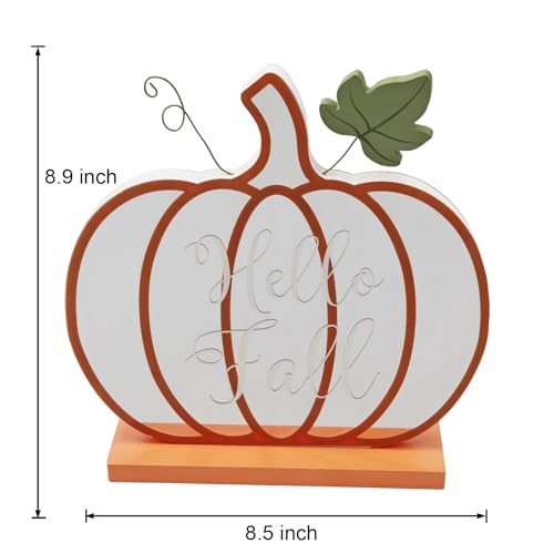 Fall Pumpkin Décor Light Up Infinity Pumpkin with USB Power - 8.58 Inch Standalone Fall Pumpkin for Table or Room Decoration - Variation: Fall Pumpkin