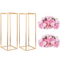 Wedding Vase and Artificial Flower Set - Elegant Centerpiece Decor, 2 Vases & 2 Floral Balls
