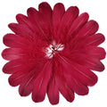 FeelfunFeather 120pcs Wine Red Goose Feathers 6-8 Inch for DIY Crafts & Decorations