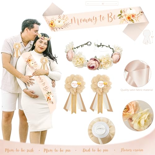 Fall Baby Shower Decorations Set for Girl - Rustic Pumpkin Theme Party Supplies