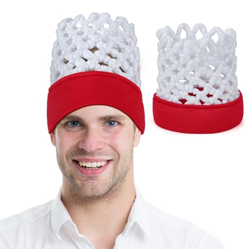 Halloween Basketball Hoop Headband Costume Accessory - Red Net