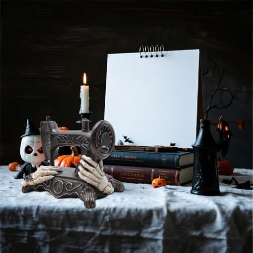 Halloween Mini Sewing Machine Tabletop Decor - Indoor Spooky Home Ornament