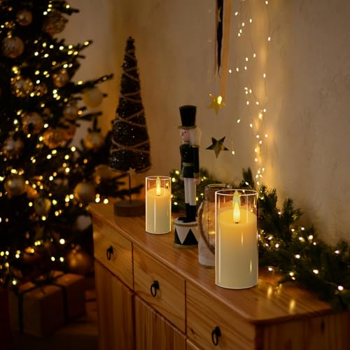 6 Pack Flameless LED Votive Candles with Timer & Remote - Safe, Long Lasting Battery Operated Decor