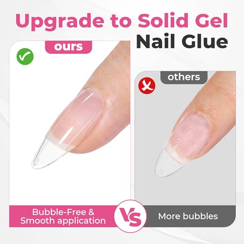 Solid Gel Nail Glue 25g for UV Lamp Cured Tips - UNA GELLA Variation