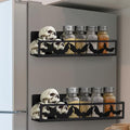 Beeveer Magnetic Spice Rack for Refrigerator - Bat/Black, 2 Pack