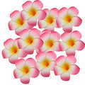 Pink Foam Hawaiian Frangipani Artificial Flower Petals - 6cm, 100pcs for DIY Decor & Weddings