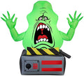 Inflatable Ghostbusters Slimer Ghost on Ghost Trap Yard Decor - 3.5 ft