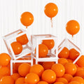 Mini Matte Orange Balloons - 100pcs 5 Inch Latex Party Decor - Orange