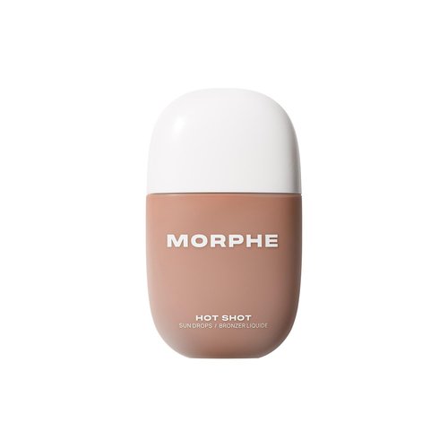 Morphe Hot Shot Sun Bronzing Drops - Liquid Bronzer with Niacinamide for Glowing Skin | Bronze Bombshell (1 Fl Oz)
