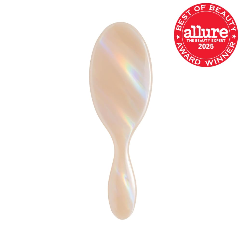 Wet Brush Original Detangler Hair Brush - Ultra-Soft IntelliFlex Bristles for All Hair Types | Limited Edition Cream Iridescence Icon