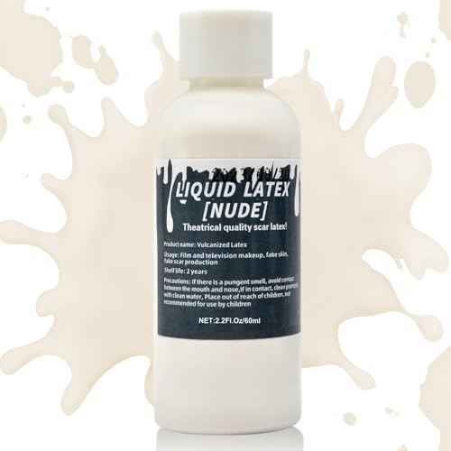 Liquid Latex SFX Makeup Kit 2.2 Fl Oz for Halloween & Special Effects - Clear Adhesive