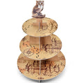 Gistome 3-Tier Wizard Castle Cupcake Stand - Brown Fantasy Dessert Display